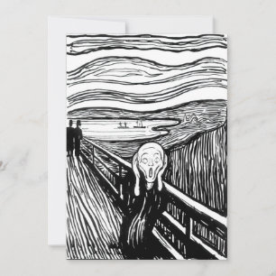 Edvard Munch - The Scream Lithography Invitation