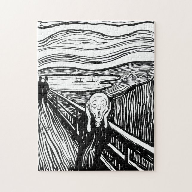 Edvard Munch - The Scream Lithography Jigsaw Puzzle (Vertical)