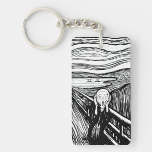 Edvard Munch - The Scream Lithography Key Ring