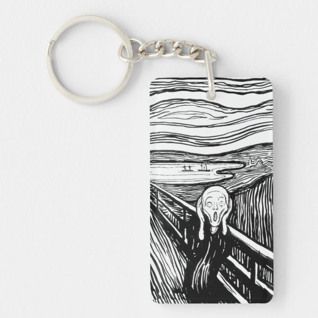 Edvard Munch - The Scream Lithography Key Ring (Front)