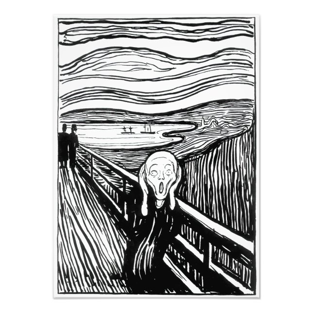 Edvard Munch - The Scream Lithography Photo Print (Front)