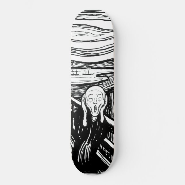Edvard Munch - The Scream Lithography Skateboard (Front)