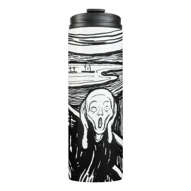 Edvard Munch - The Scream Lithography Thermal Tumbler (Front)
