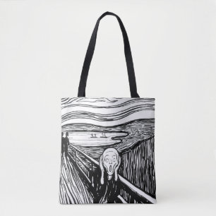 Edvard Munch - The Scream Lithography Tote Bag