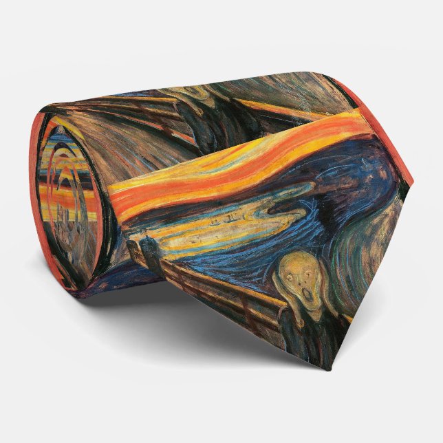 Edvard Munch, “ The Scream ” Tie (Rolled)