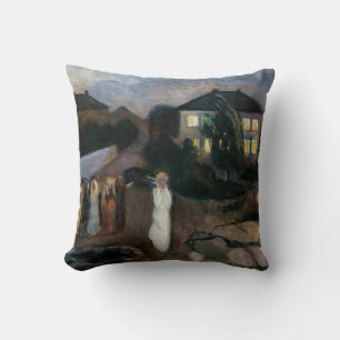 Edvard Munch - The Storm Cushion