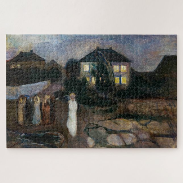 Edvard Munch - The Storm Jigsaw Puzzle (Horizontal)