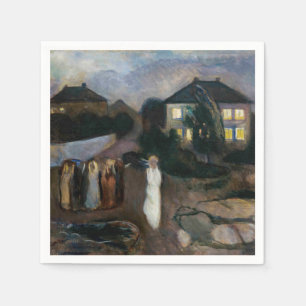 Edvard Munch - The Storm Napkin
