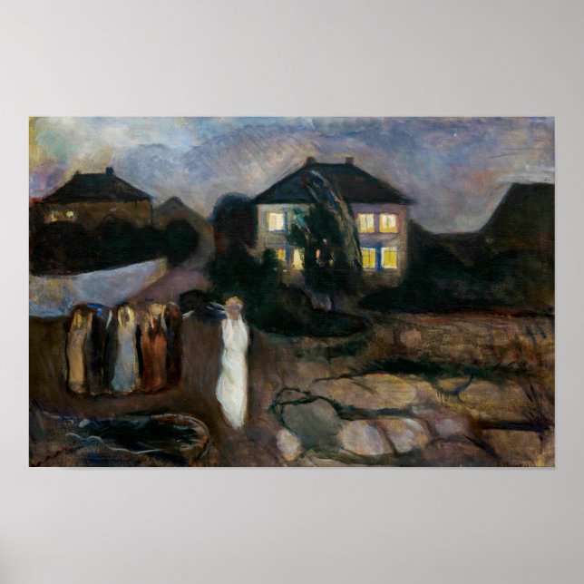 Edvard Munch - The Storm Poster (Front)