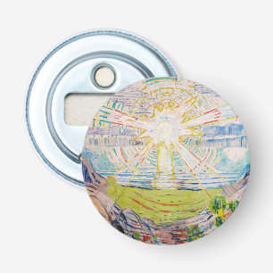 Edvard Munch - The Sun 1910 Bottle Opener