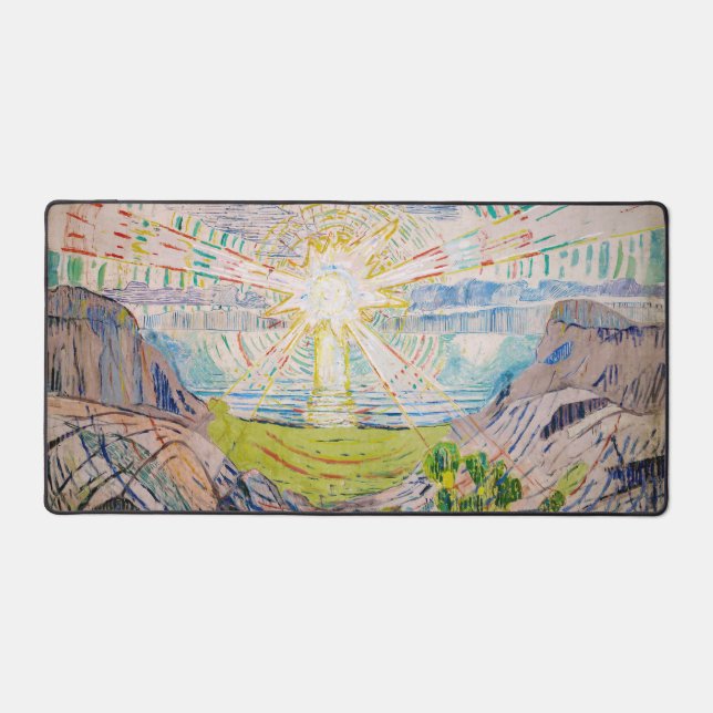 Edvard Munch - The Sun 1910 Desk Mat (Front)