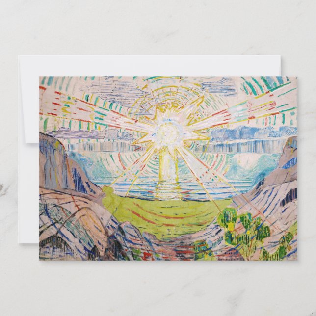 Edvard Munch - The Sun 1910 Invitation (Front)