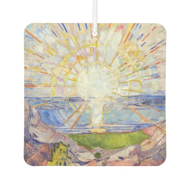Edvard Munch - The Sun 1911 Car Air Freshener (Front)