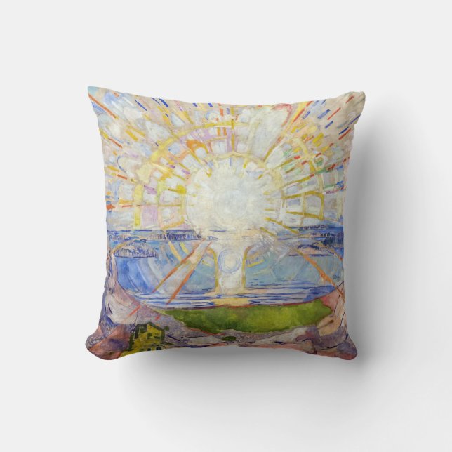 Edvard Munch - The Sun 1911 Cushion (Front)