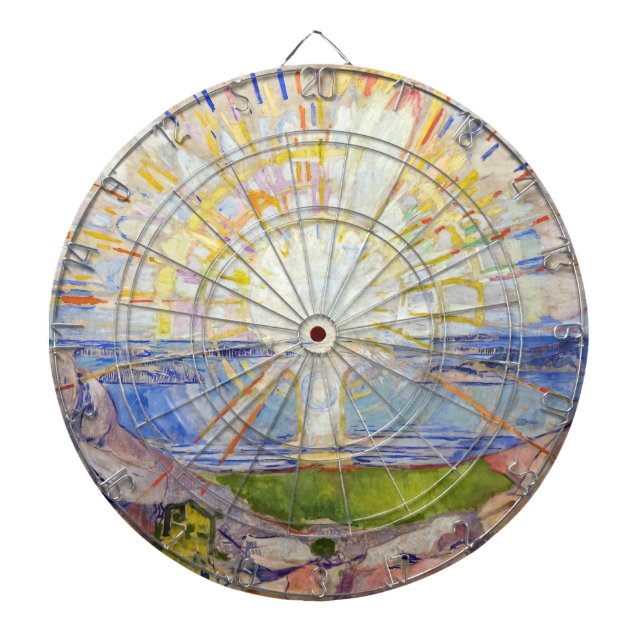 Edvard Munch - The Sun 1911 Dartboard (Front)