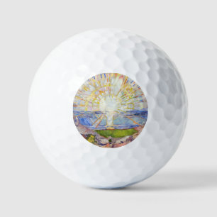Edvard Munch - The Sun 1911 Golf Balls