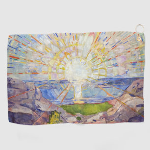 Edvard Munch - The Sun 1911 Golf Towel