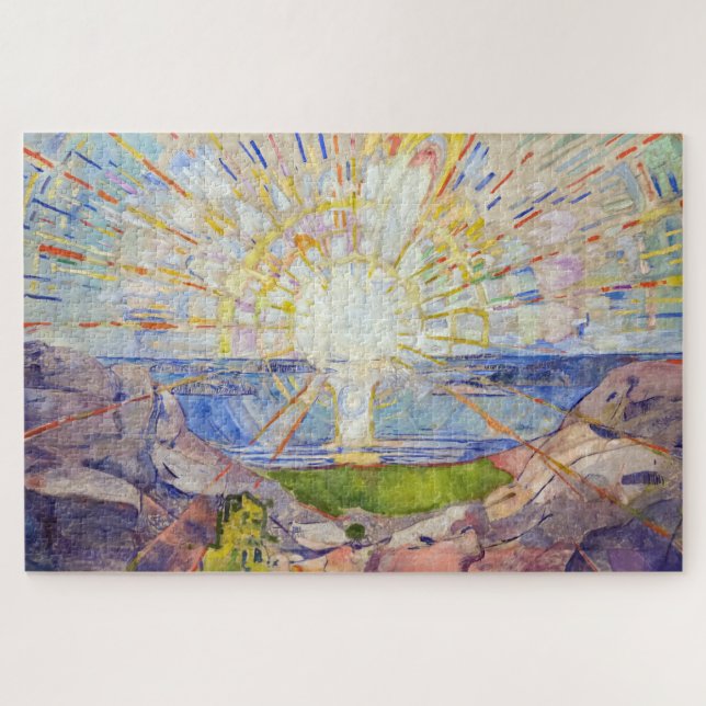 Edvard Munch - The Sun 1911 Jigsaw Puzzle (Horizontal)