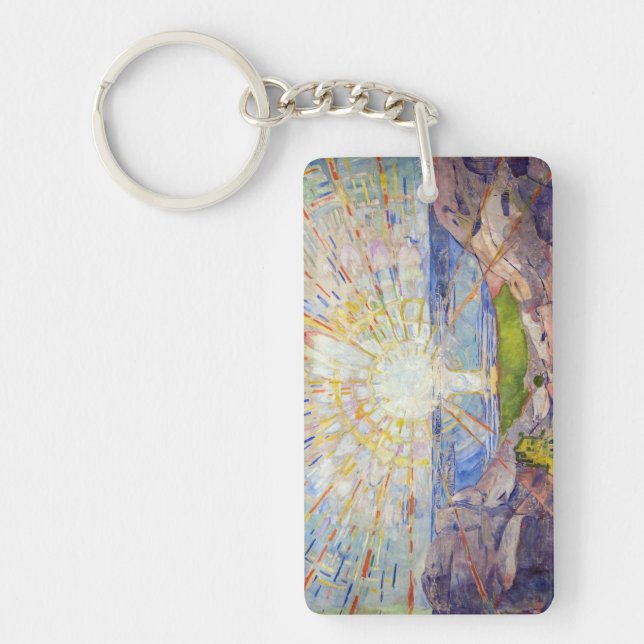 Edvard Munch - The Sun 1911 Key Ring (Front)