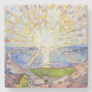 Edvard Munch - The Sun 1911 Stone Coaster