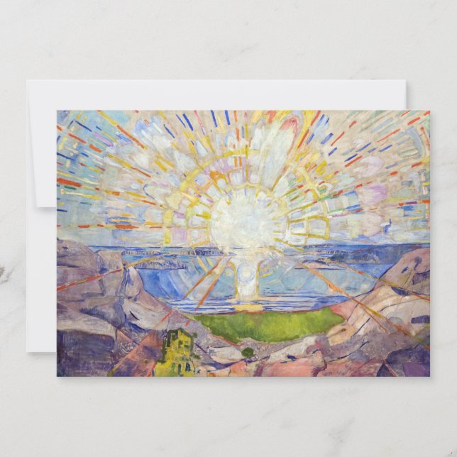 Edvard Munch - The Sun 1911 Thank You Card (Front)