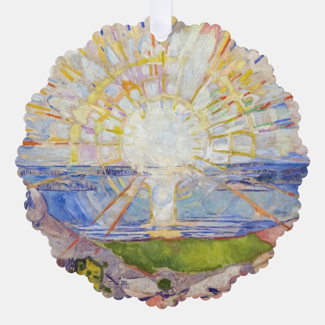 Edvard Munch - The Sun 1911 Tree Decoration Card (Front)