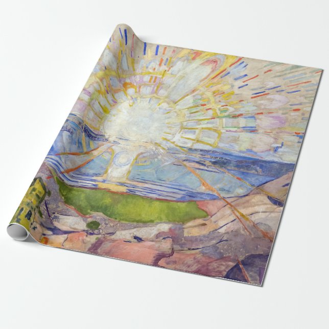 Edvard Munch - The Sun 1911 Wrapping Paper (Unrolled)