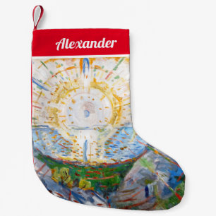 Edvard Munch - The Sun 1912 Small Christmas Stocking