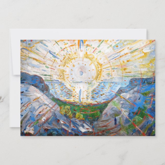Edvard Munch - The Sun 1912 Thank You Card (Front)