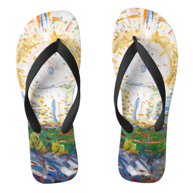 Edvard Munch - The Sun 1912 Thongs (Footbed)