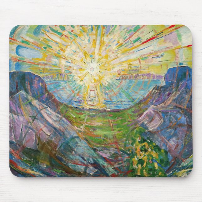Edvard Munch - The Sun 1916 Mouse Pad (Front)