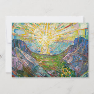 Edvard Munch - The Sun 1916 Thank You Card