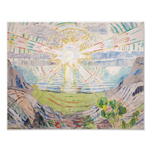 Edvard Munch - The Sun Photo Print (Front)