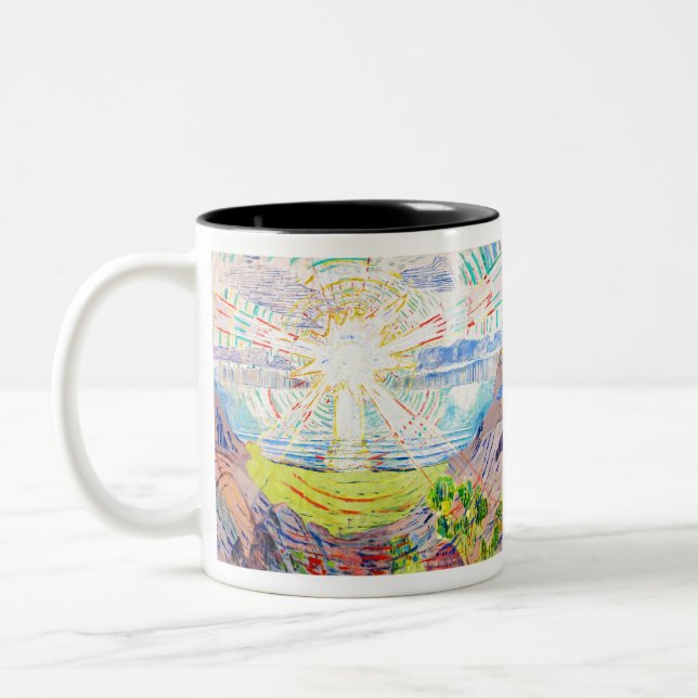 Edvard Munch The Sun Two-Tone Coffee Mug (Left)