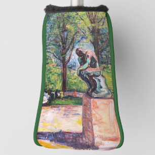 Edvard Munch - The Thinker by Rodin Golf Head Cover