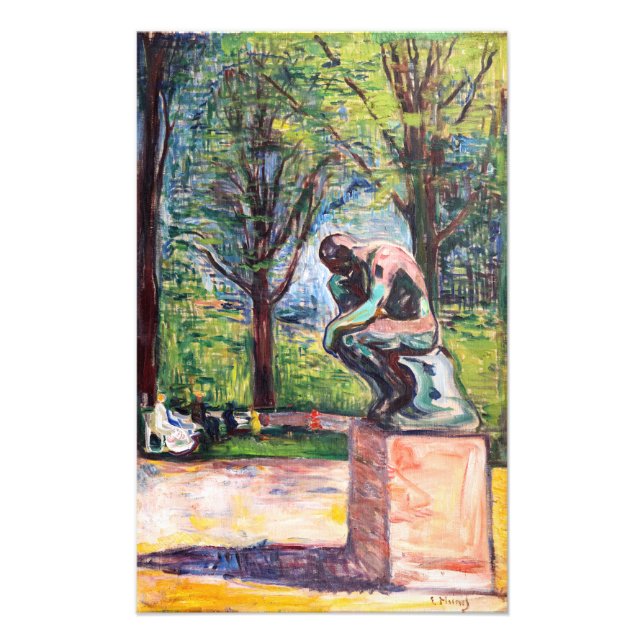 Edvard Munch - The Thinker by Rodin Photo Print (Front)