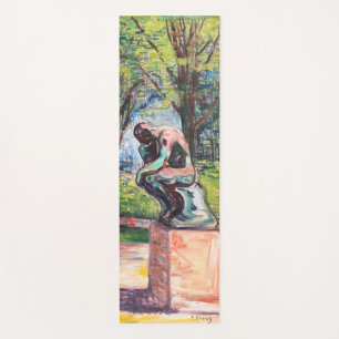 Edvard Munch - The Thinker by Rodin Yoga Mat