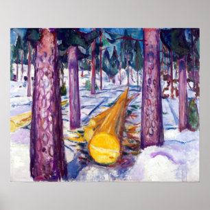 Edvard Munch The Yellow Log Poster