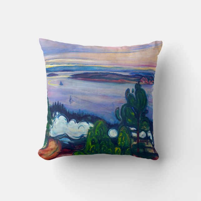 Edvard Munch - Train Smoke Cushion (Front)
