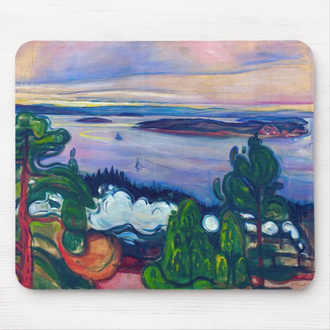 Edvard Munch - Train Smoke Mouse Pad (Front)