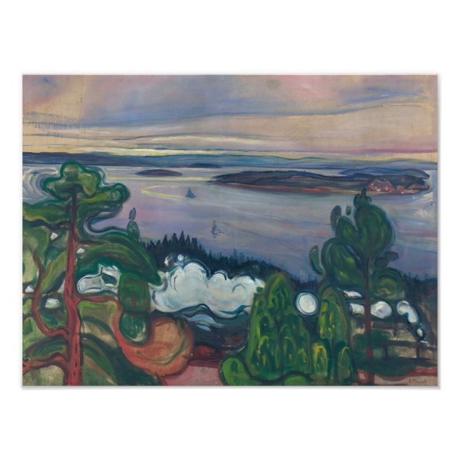 Edvard Munch - Train Smoke Photo Print (Front)