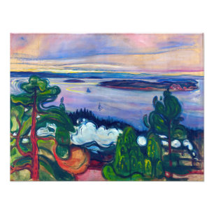 Edvard Munch - Train Smoke Photo Print