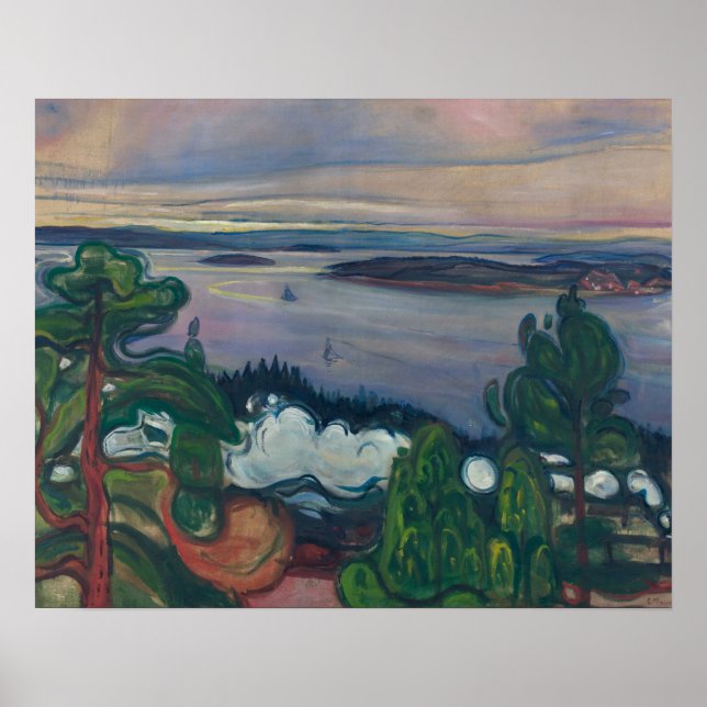 Edvard Munch - Train Smoke Poster (Front)