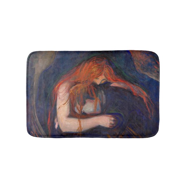 Edvard Munch - Vampire / Love and Pain Bath Mat (Front)