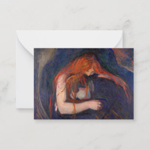 Edvard Munch - Vampire / Love and Pain Card