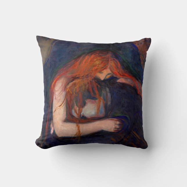 Edvard Munch - Vampire / Love and Pain Cushion (Front)