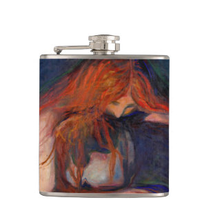 Edvard Munch - Vampire / Love and Pain Hip Flask