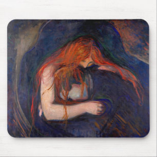Edvard Munch - Vampire / Love and Pain Mouse Pad