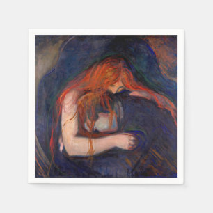 Edvard Munch - Vampire / Love and Pain Napkin