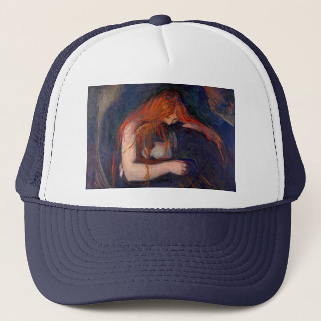 Edvard Munch - Vampire / Love and Pain Trucker Hat (Front)